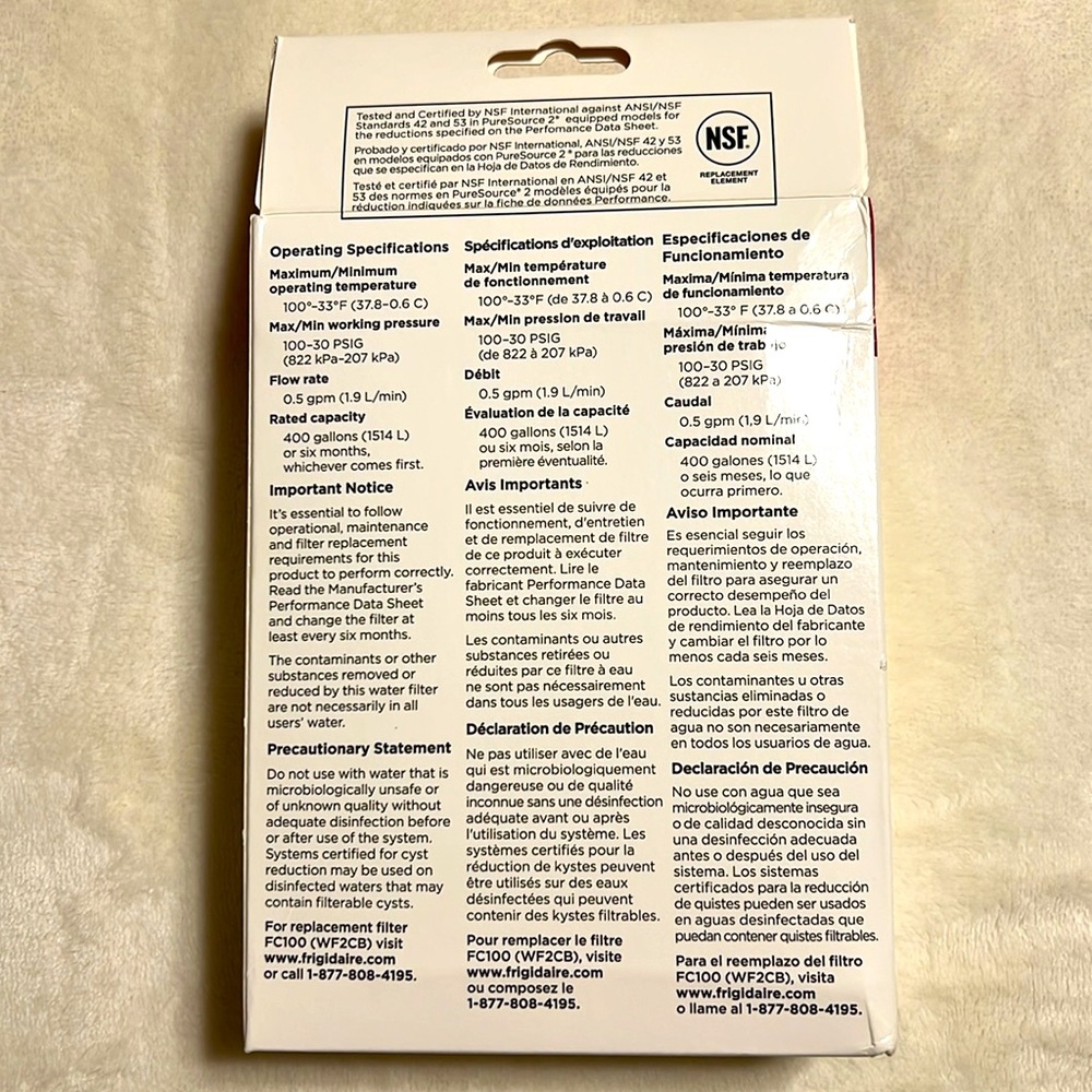 Frigidaire. WF2CB PureSource2 Water Filter - Picture 3 of 6